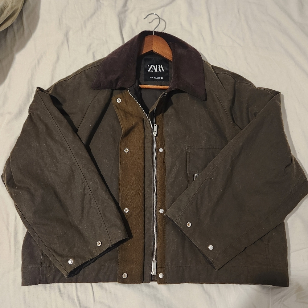 Zara Green Barn Jacket